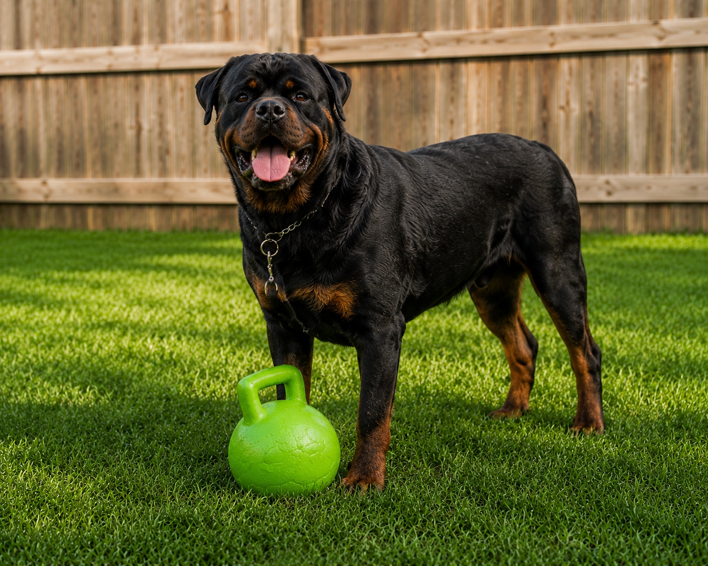 Crosspoint's Mila with green ball