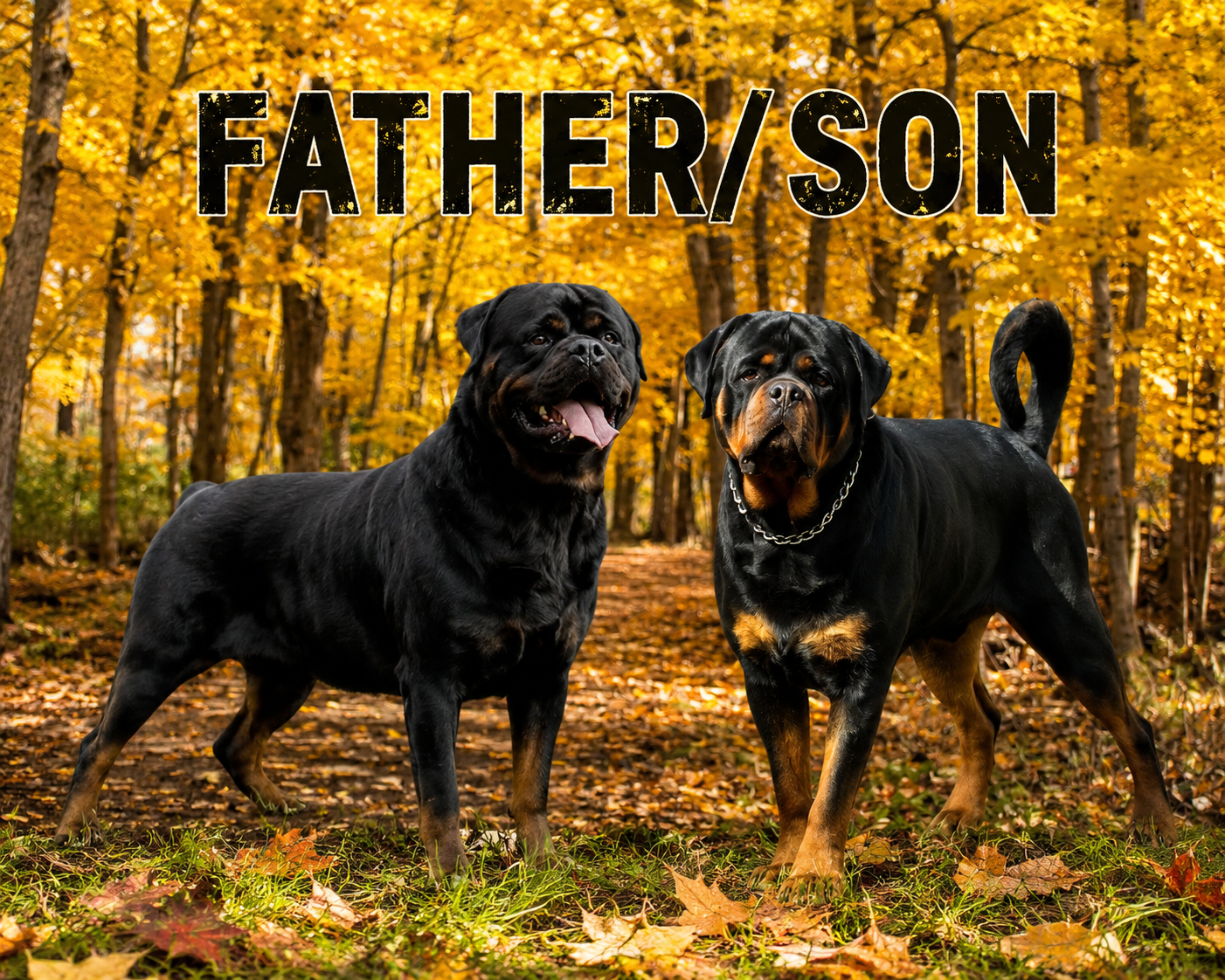 Father and son — Crosspoint Rottweilers